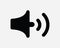 Sound Audio Music Speaker Loud Volume Loudspeaker Noise Stereo Media Announcement Black Icon Sign Symbol Vector Artwork Clipart