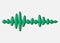 Sound, audio wave color icon. Vibration, noise amplitude. Music rhythm frequency. Radio signal, voice recording logo, soundwave.