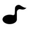 Sound icon isolated on black. Film tape symbol suitable for graphic designers and websites on a white background