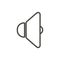 Sound icon vector. Line voice symbol.