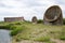 Sound mirrors forerunner of Radar. Dungeness, England