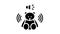 sound musical teddy bear toy glyph icon animation
