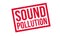 Sound Pollution rubber stamp