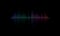 Sound radio audio light wave vector background
