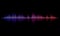 Sound radio wave light vector background