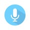 Sound Recorder Icon Vector. Microphone Button Image. Mic Design Illustration