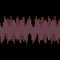 sound wave on a black HUD graphics chart or waveform of multicolored multiple vertical lines or bar