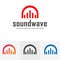 Sound wave logo template. easy to edit music logo. illustration vector file logo