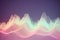 Sound wave, music audio frequencies concept. Abstract background, pastel colors. Generative AI