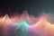 Sound wave, music audio frequencies concept. Abstract background, pastel colors. Generative AI