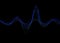 Sound wave rhythm background. Blue color digital Sound Wave equalizer, technology and earthquake wave concept, music design