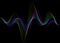 Sound wave rhythm background. Spectrum color digital Sound Wave equalizer, technology and earthquake wave concept, music design