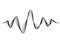 Sound wave vector background. Audio music soundwave. Voice frequency form illustration. Vibration beats in waveform