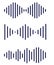 Sound wawe simple vector icons