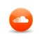 Soundcloud icon, simple style