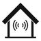 Soundproof home icon, simple style