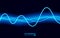 Soundwave vector abstract background. Music radio wave. Sign of audio digital record, vibration, pulse and music