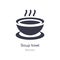 soup bowl icon. isolated soup bowl icon vector illustration from kitchen collection. editable sing symbol can be use for web site