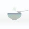 Soup in the bowl vector sign illustration icon symbol simple soup image