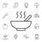 Soup flat vector icon in autumn pack