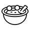 Soup food icon outline vector. Austrian cuisine