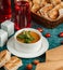 Soup with lentils by Azerbaijani national dish