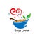 Soup lover logo vector concept, icon, element, and template for company
