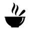 Soup meal icon. Bowl hot food vector illustration