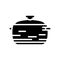 soup pot cooking glyph icon vector illustration