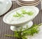 Sour cream dill sauce especially for fish.