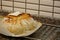 Sour yeast artisan home made baked bread in the kitchen