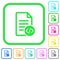 Source code document vivid colored flat icons icons