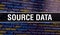 Source data with Abstract Technology Binary code Background.Digital binary data and Secure Data Concept. Software