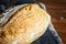 Sourdough artisan bread loaf of traditional Homemade rye starter