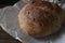 Sourdough dough bread, rye flour, home bakery during quarantine time. Fresh healthy food. Close up