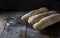 Sourdough homemade bread. Freshly baked organic wheat bread