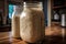 sourdough starter waking up and getting active in the morning