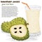 Soursop fruit juice