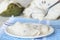 Soursop fruit served on plate