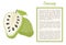 Soursop Whole and Cut Fruit Frame Text Poster