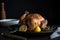 sous-vide roast chicken with crispy skin, delicate texture, and juicy interior