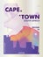 South Africa Cape Town skyline city gradient vector poster