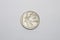 South africa coin in white