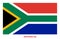 South Africa Flag Vector Illustration on White Background. South Africa National Flag