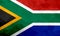 South Africa polygonal flag. Mosaic modern background. Geometric design