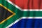 South Africa realistic waving flag vector illustration. National country background symbol. Independence day