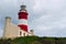 South Africa, Western Cape, Cape Agulhas, lighthouse, stormy weather