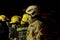 South African Firefighter in bunker gear - Close up