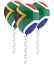 South African flag balloon