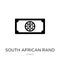 south african rand icon in trendy design style. south african rand icon isolated on white background. south african rand vector